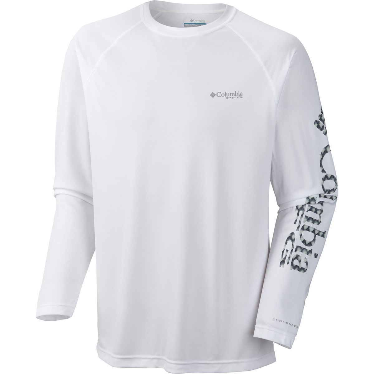 Columbia Terminal Tackle Shirt - Men's White/Tarpon Scales Logo, L