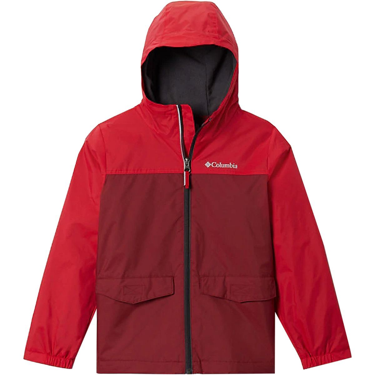 Columbia Rain-Zilla Jacket - Boys' Red Jasper/Mountain Red, XS