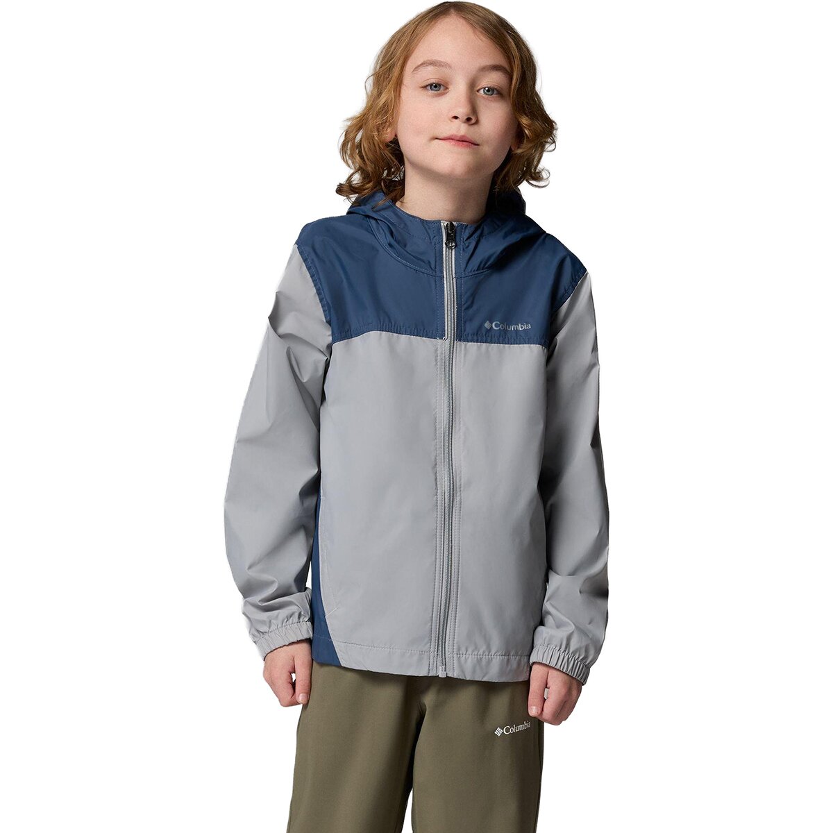 Image of Columbia Glennaker Rain Jacket - Boys' Columbia Grey/Dark Mountain3, M