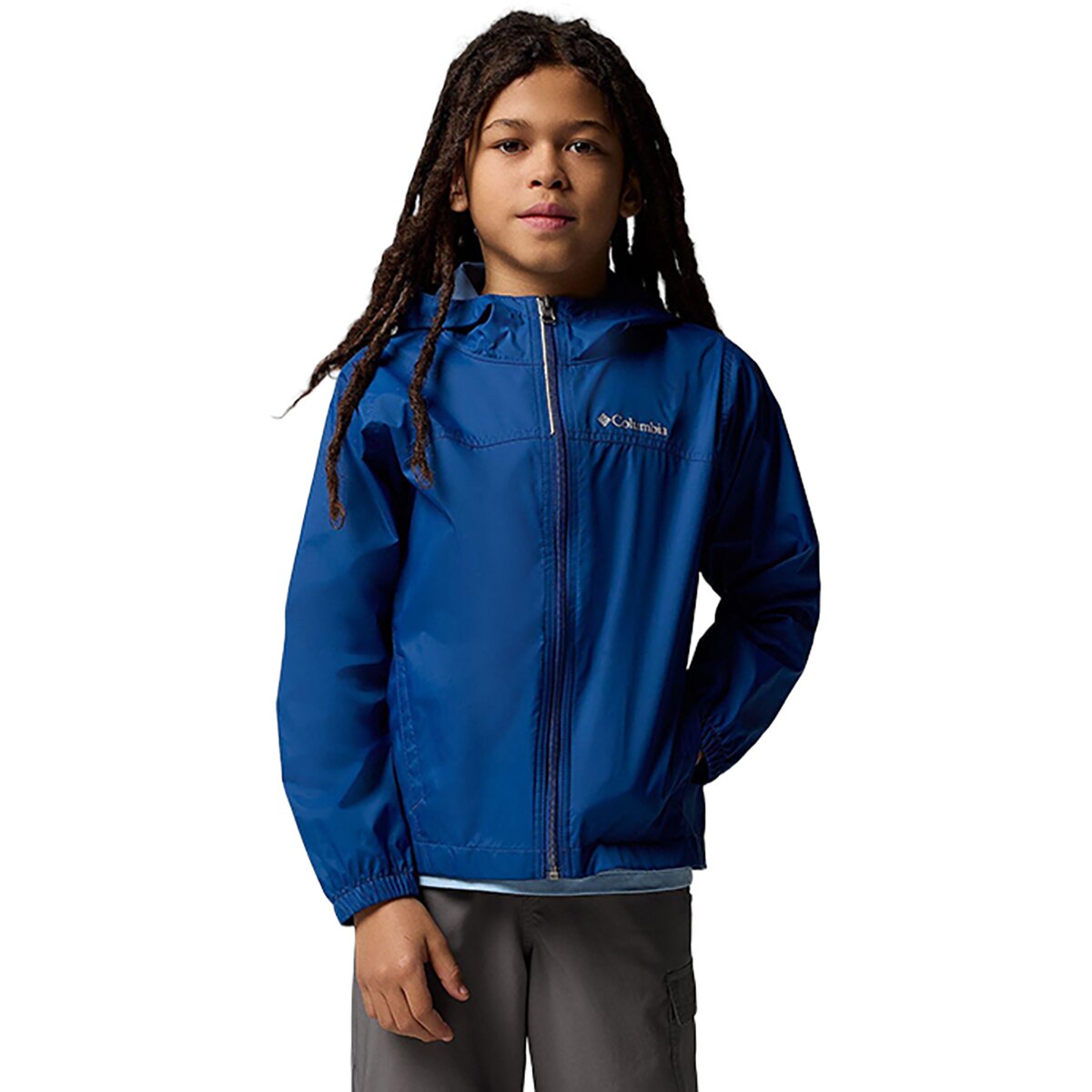 Image of Columbia Glennaker Rain Jacket - Boys' Mountain Blue, M