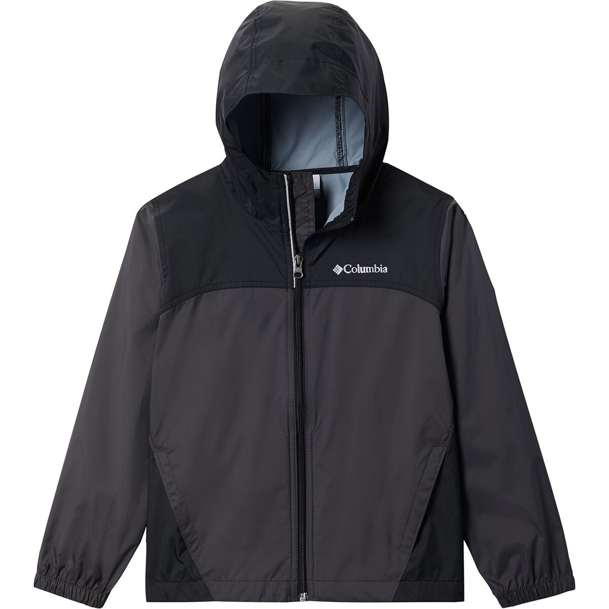 Columbia Glennaker Rain Jacket - Boys' Shark/Black, XS