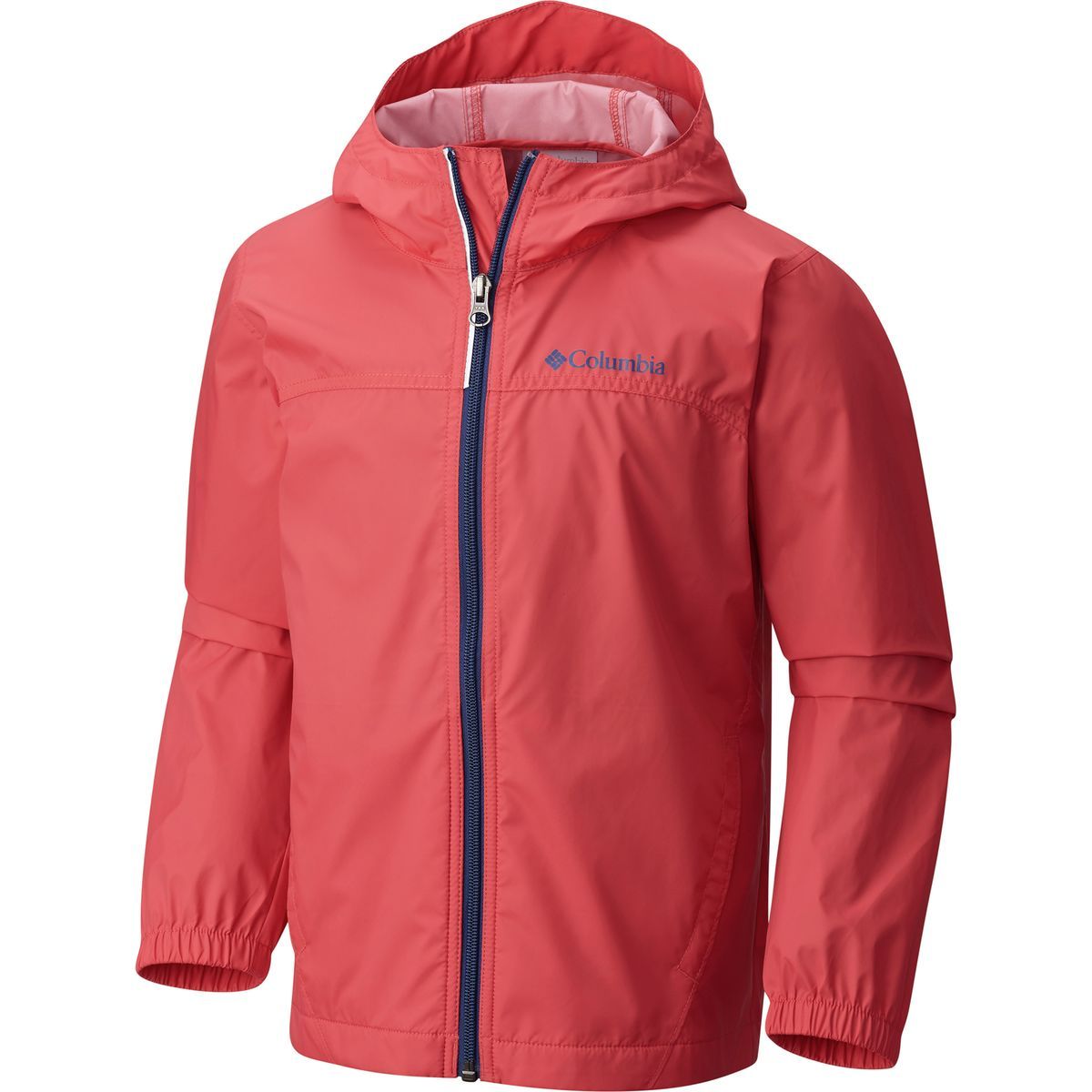 Columbia Glennaker Rain Jacket - Boys' Sunset Red, S