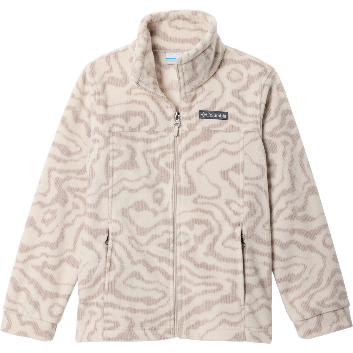 Image of Columbia Zing III Fleece Jacket - Boys' Dark Stone Topoglitch Tonal, XS