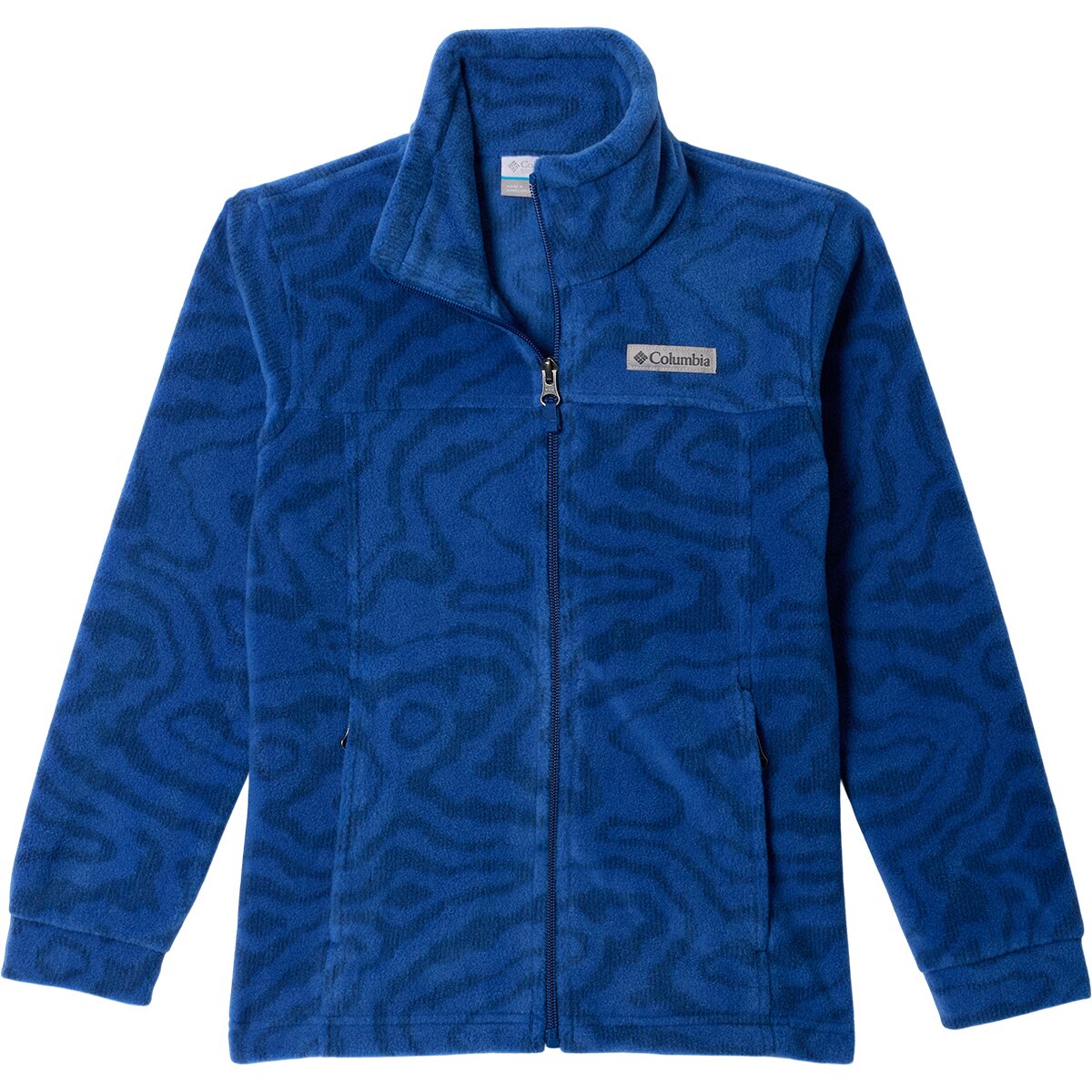 Image of Columbia Zing III Fleece Jacket - Boys' Mountain Blue Topoglitch Tonal, M