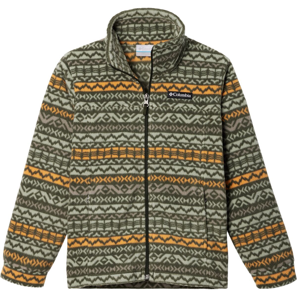 Columbia Zing III Fleece Jacket - Boys' Sunstone Madras, S