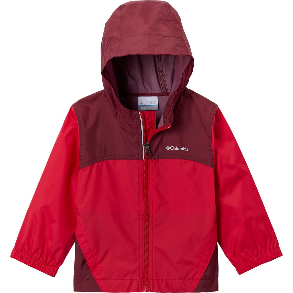 Image of Columbia Glennaker Rain Jacket - Toddler Boys' Mountain Red/Rich Wine, 3T