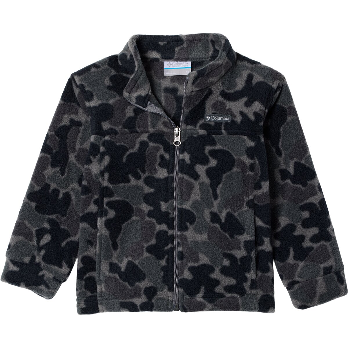 Image of Columbia Zing III Fleece Jacket - Toddler Boys' Black Puzzle Camo, 2T