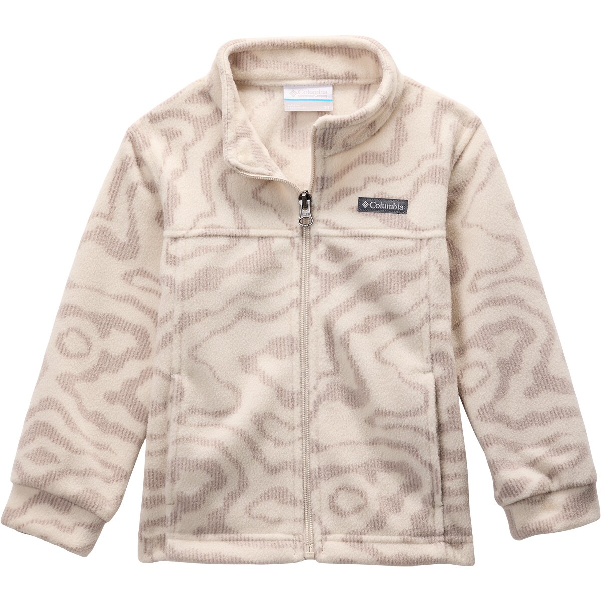 Image of Columbia Zing III Fleece Jacket - Toddler Boys' Dark Stone Topoglitch Tonal, 2T