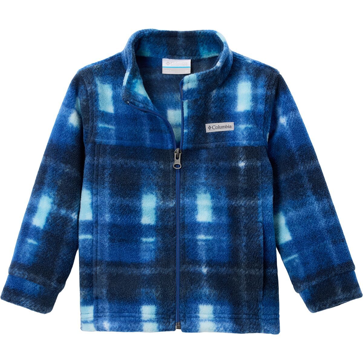 Image of Columbia Zing III Fleece Jacket - Toddler Boys' Mountain Blue Omblur Tonal, 2T