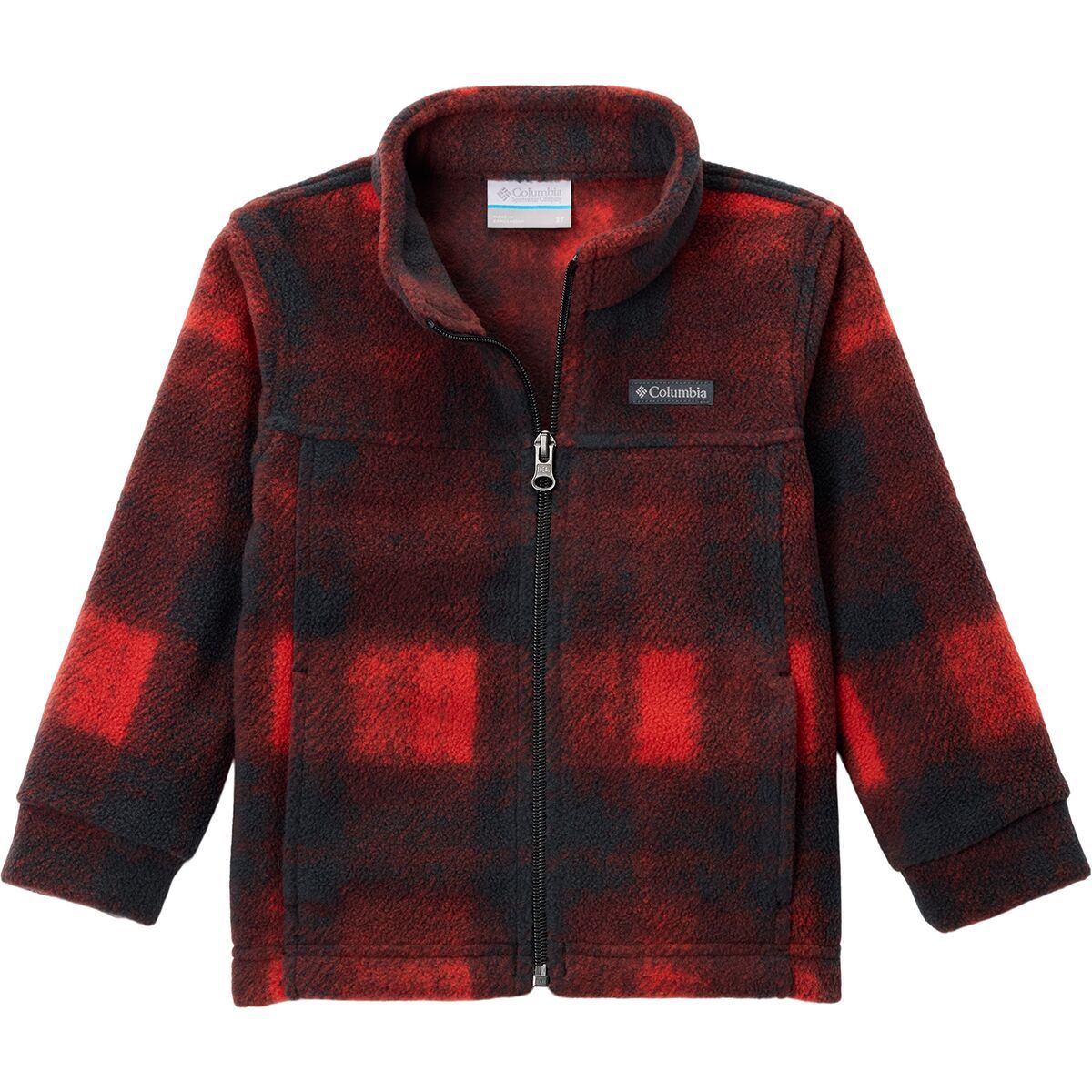 Image of Columbia Zing III Fleece Jacket - Toddler Boys' Sail Red Omblur Tonal, 4T