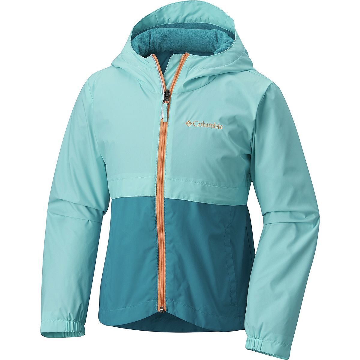 Columbia Rain-Zilla Jacket - Girls' Candy Mint/Emerald Sea, XXS
