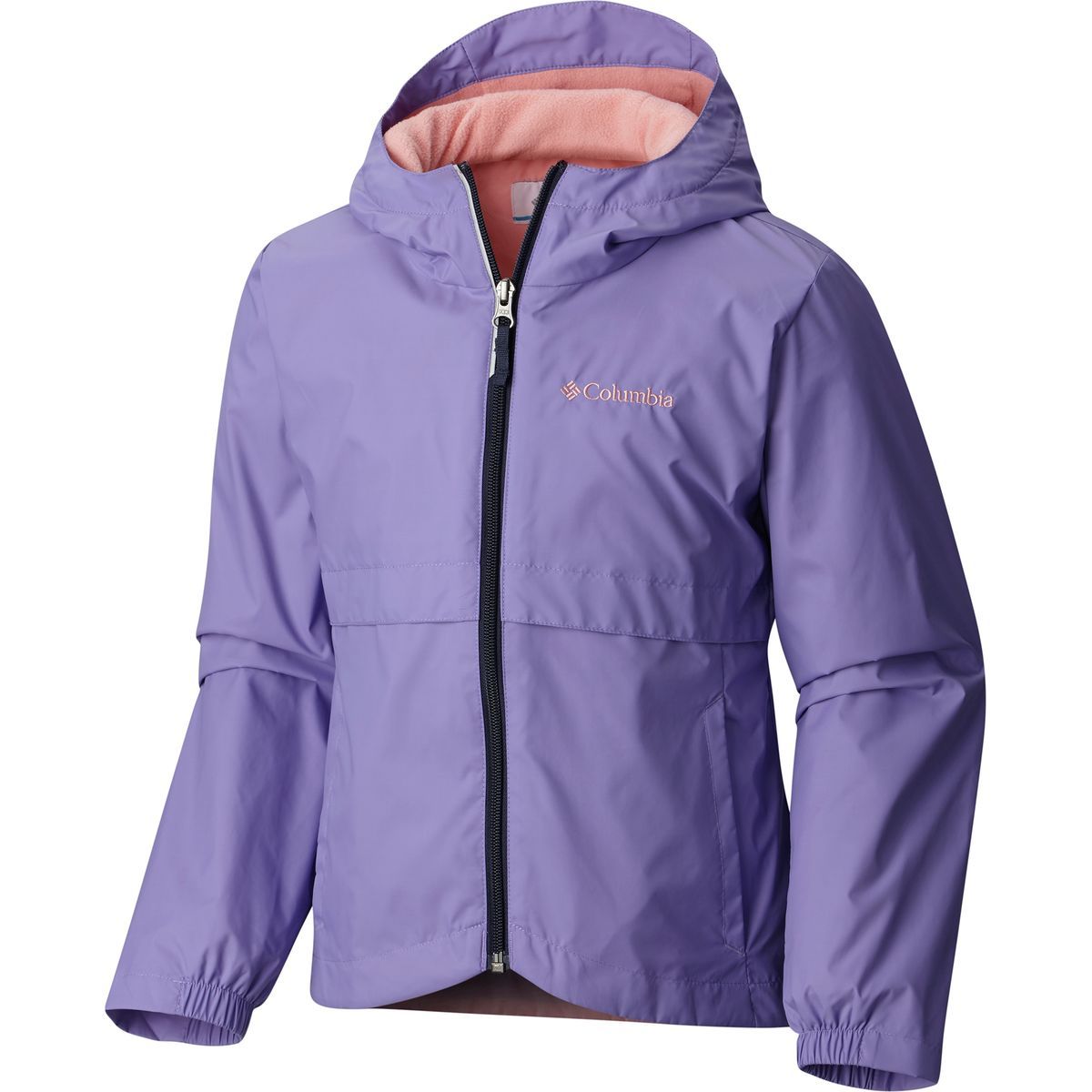 Columbia Rain-Zilla Jacket - Girls' Paisley Purple/Sorbet/Nocturnal, XS