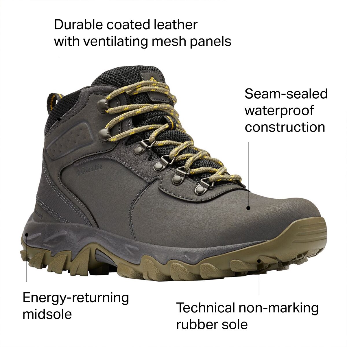 Columbia Newton Ridge Plus II Waterproof Men's Hiking Boots - Cordovan - 9.5