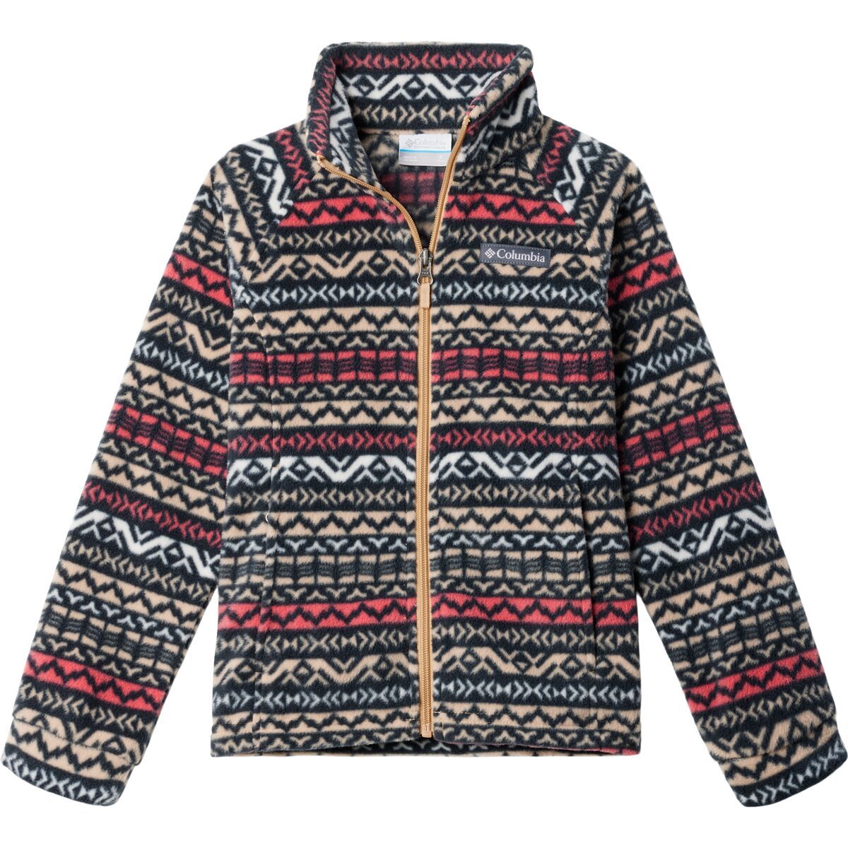 Columbia Benton Springs II Printed Fleece Jacket - Girls' Canoe Madras, XS