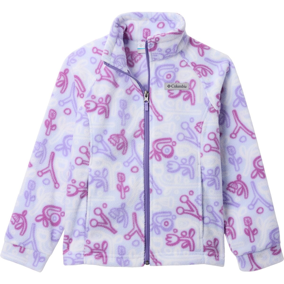 Columbia Benton Springs II Printed Fleece Jacket - Girls