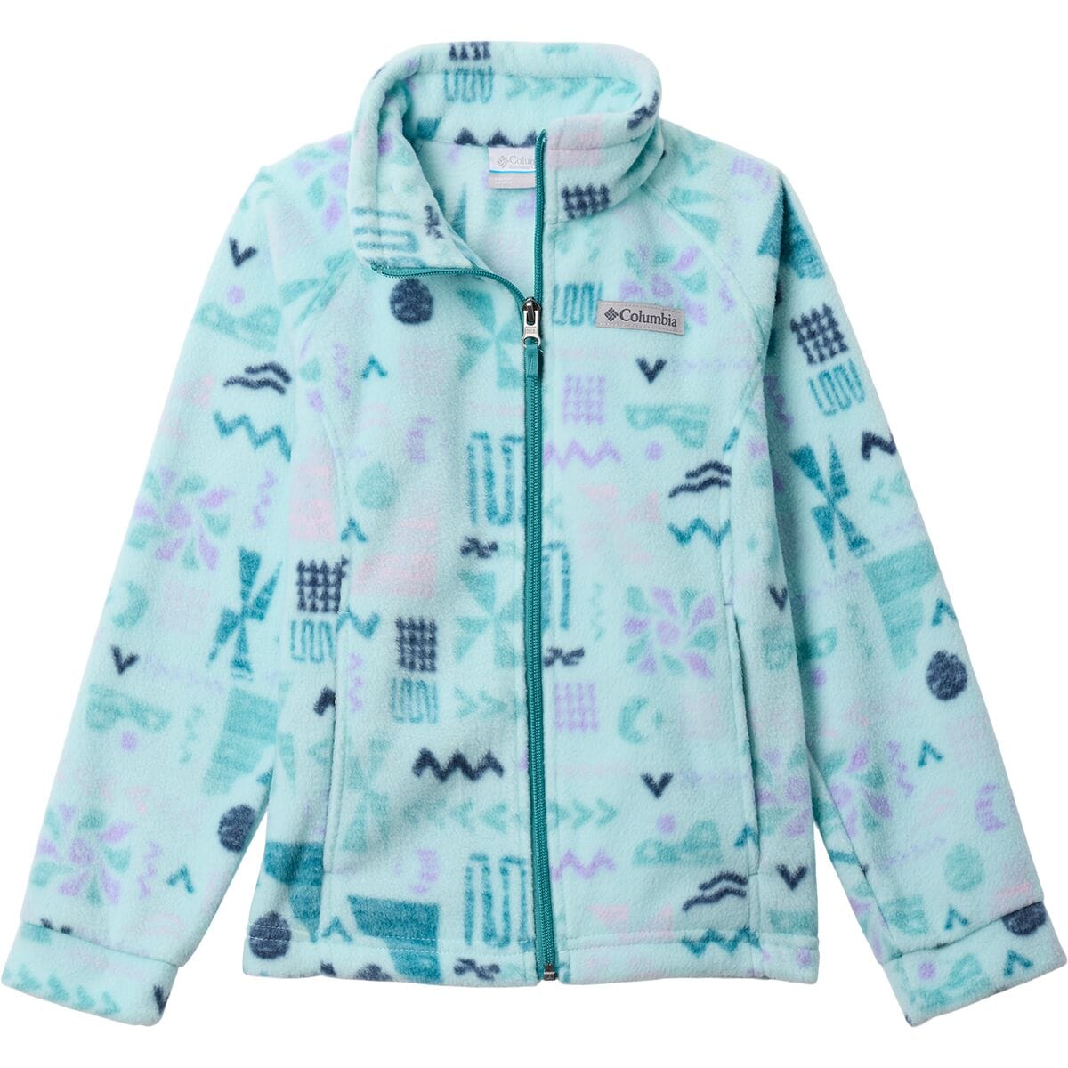 Columbia Benton Springs II Printed Fleece Jacket - Girls