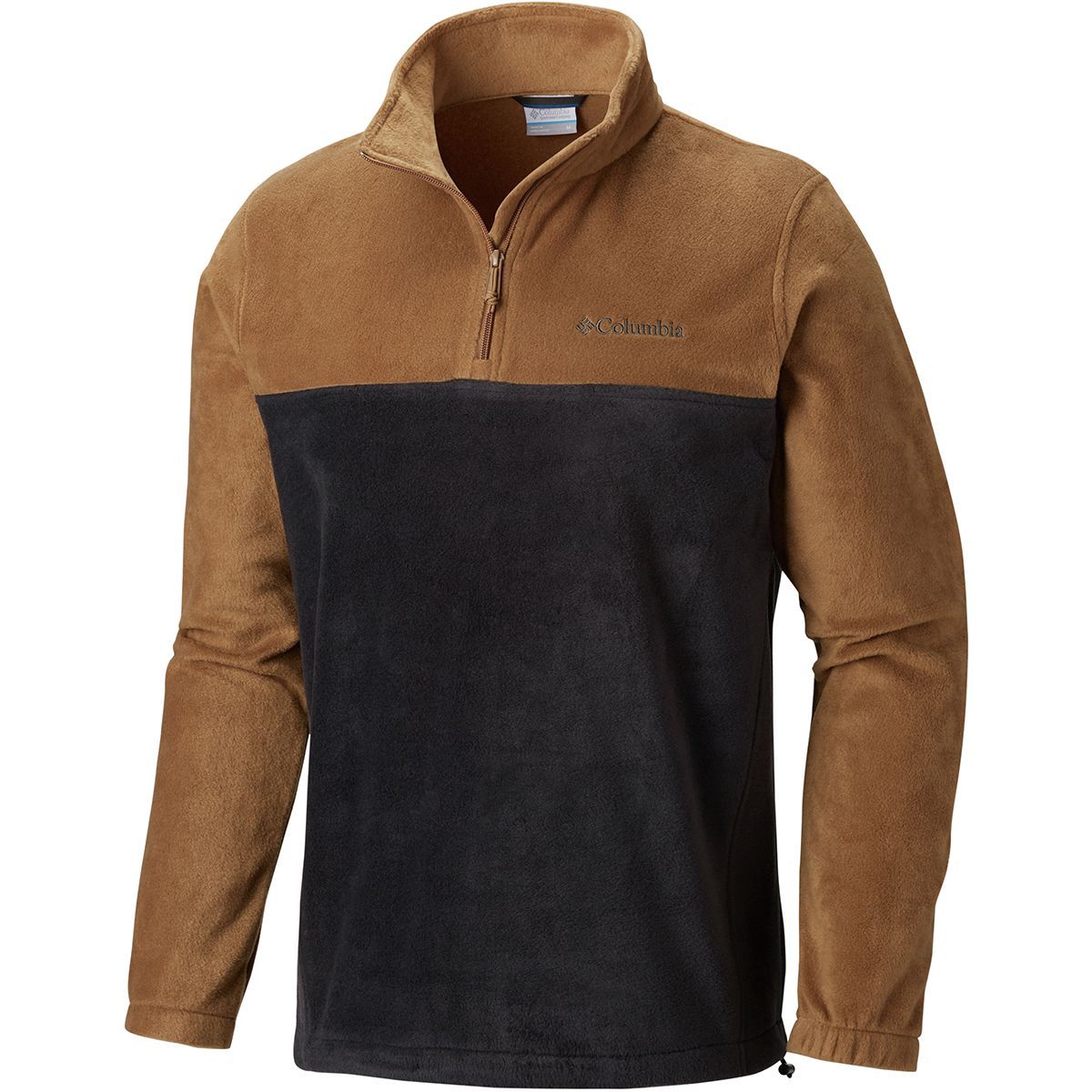 Columbia Steens Mountain 1/2-Zip Fleece Jacket - Men's Delta/Black, XXL