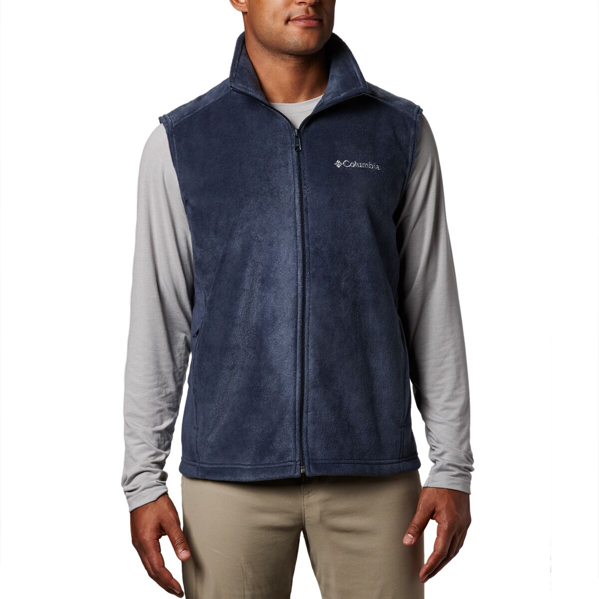 Image of Columbia Steens Mountain Fleece Vest - Men's Collegiate Navy, XL