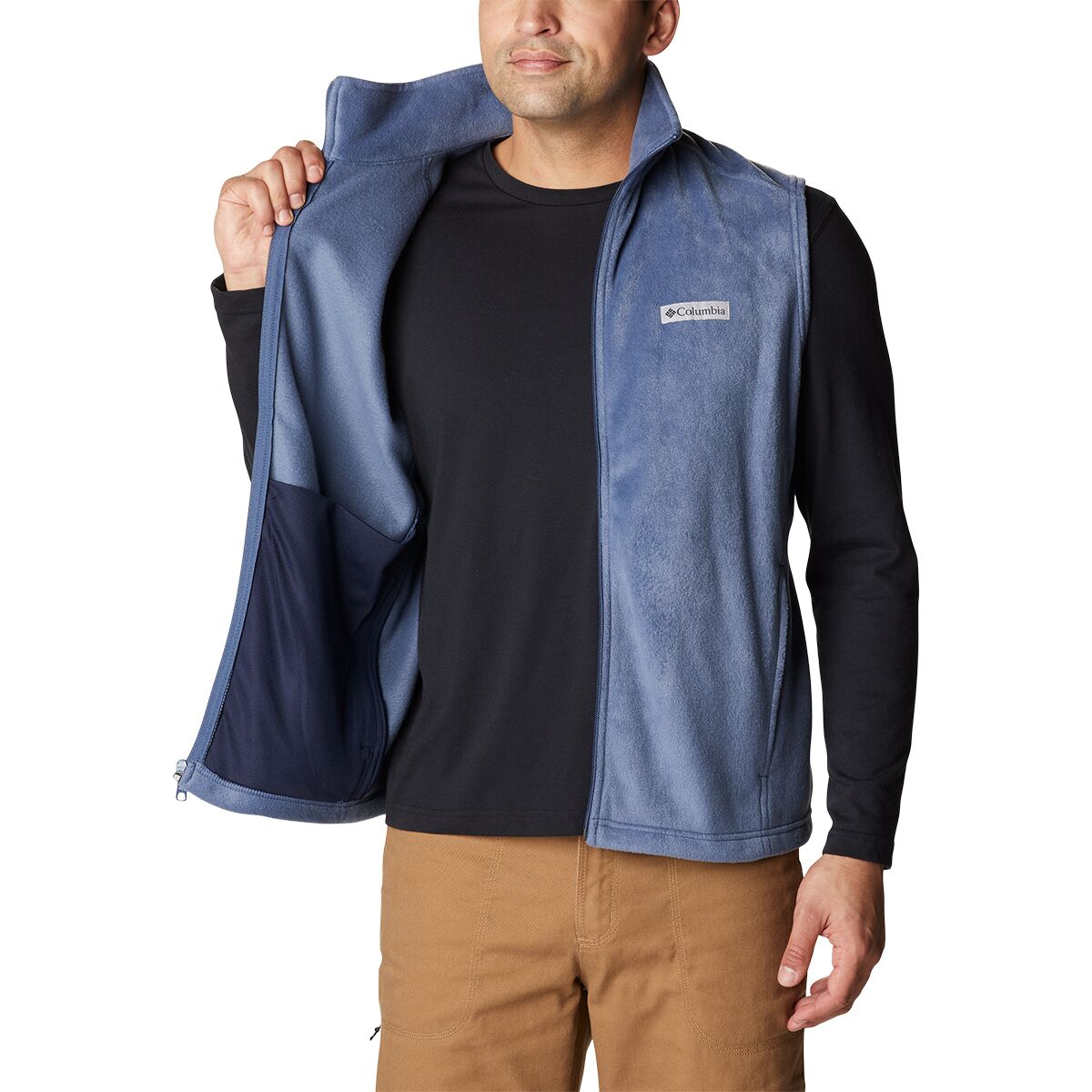 Columbia Steens Mountain Fleece Vest Men s Clothing