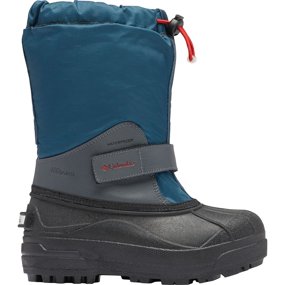 Columbia Powderbug Forty Boot - Boys' Petrol Blue/Mountain Red, 7.0