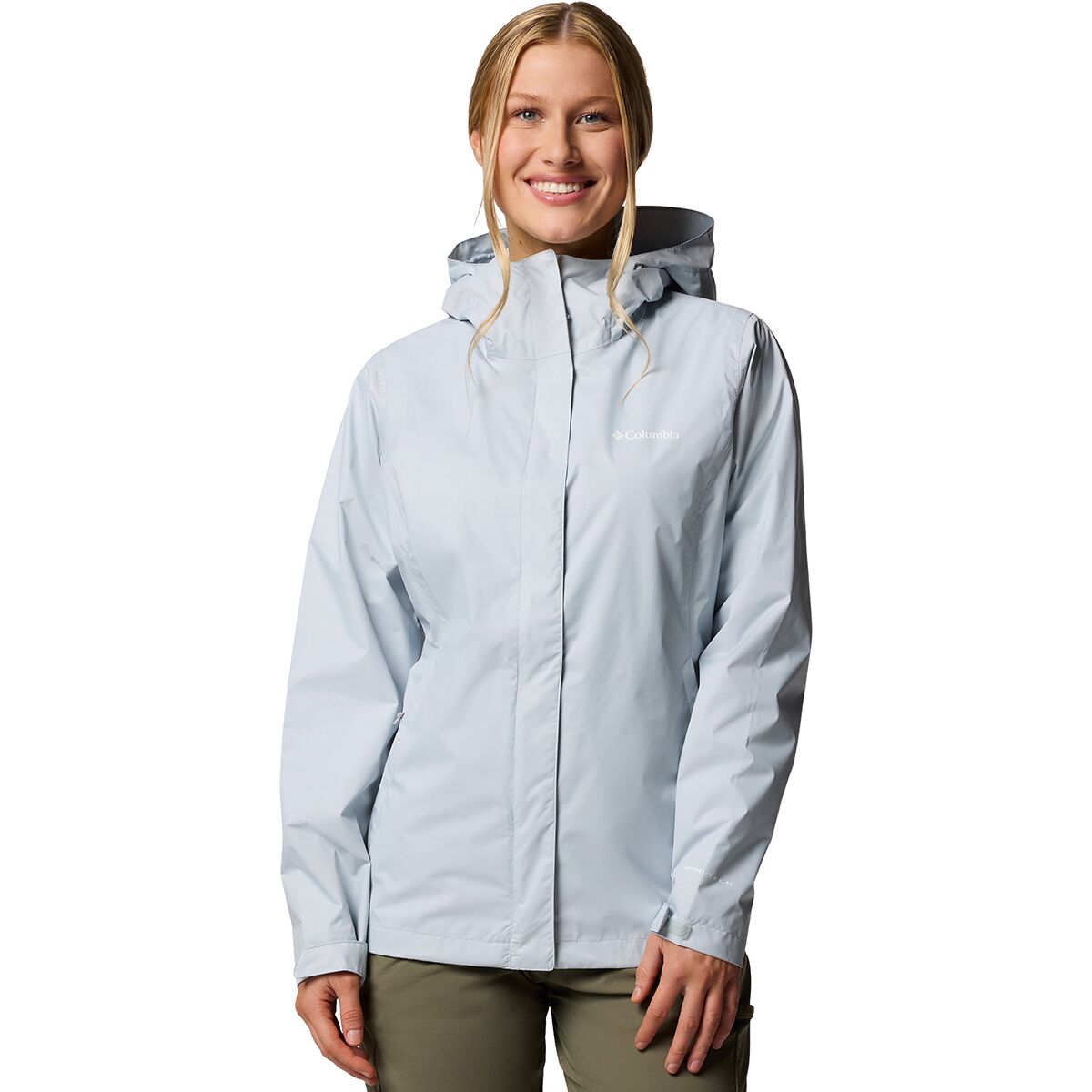 Image of Columbia Arcadia II Rain Jacket - Women's Cirrus Grey, XL