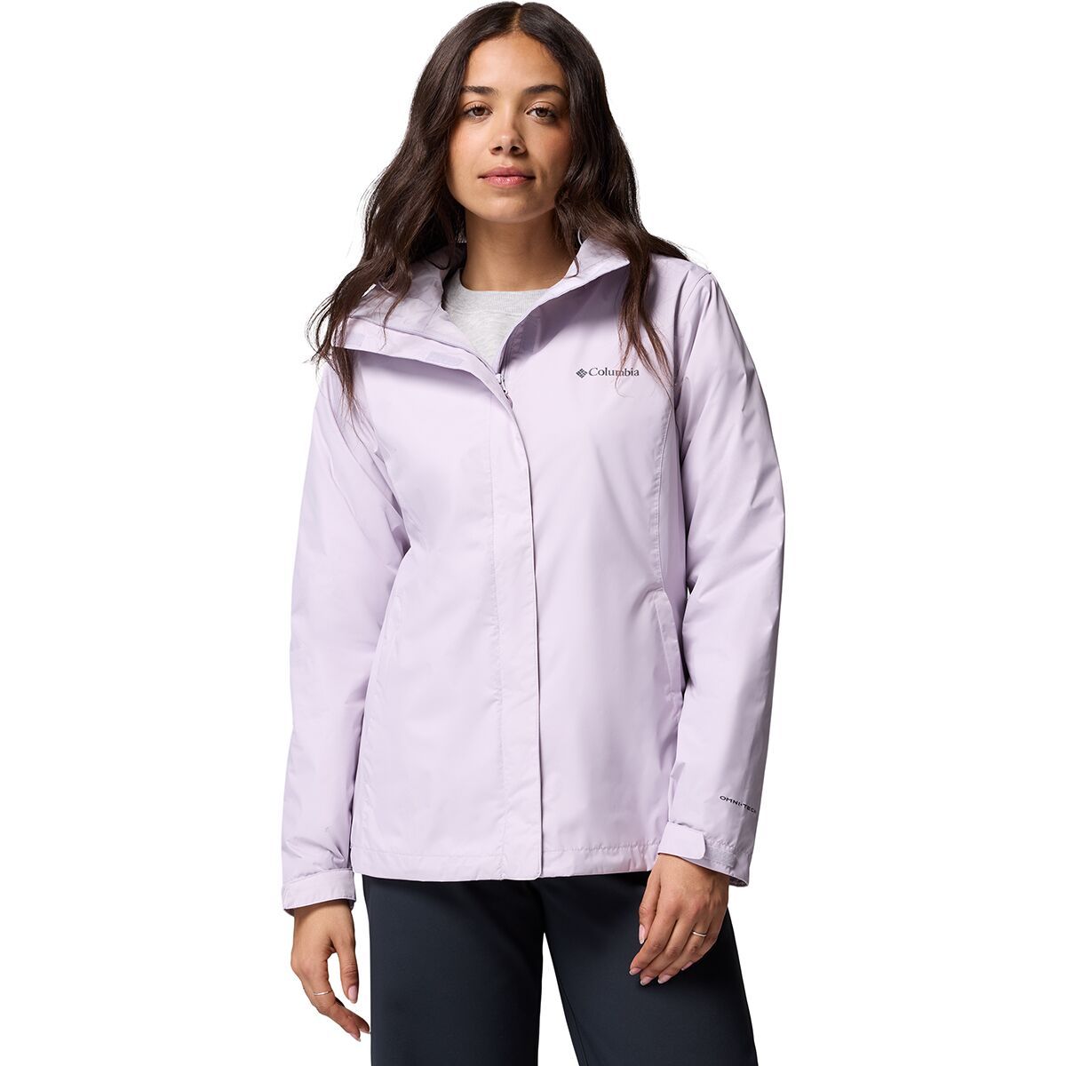 Image of Columbia Arcadia II Rain Jacket - Women's Lavender Pearl, XS