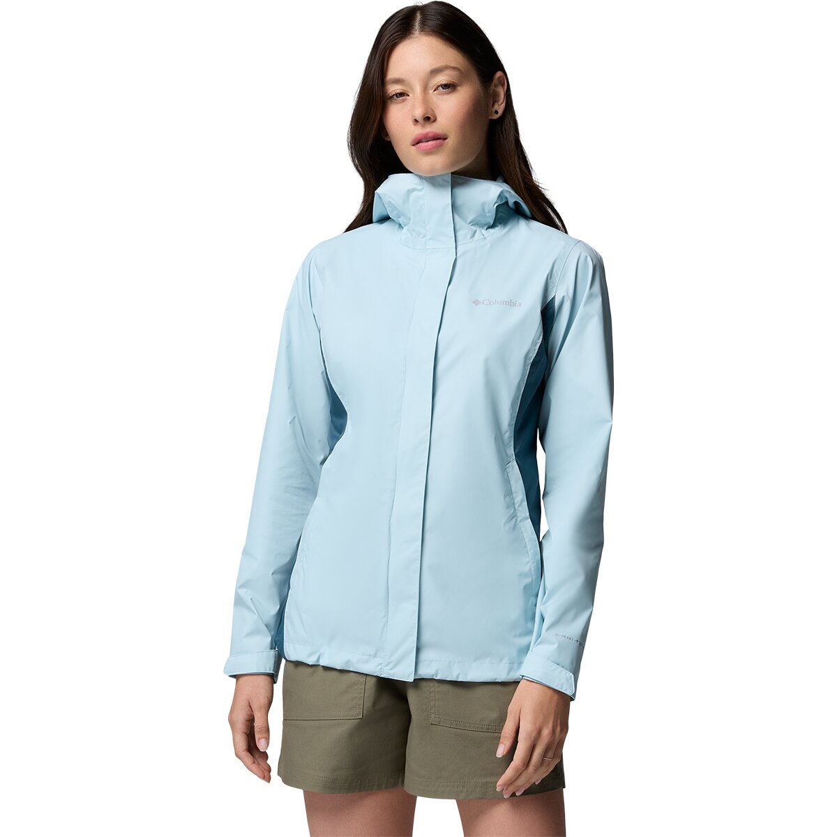 Image of Columbia Arcadia II Rain Jacket - Women's Marine Light/Everblue, XL