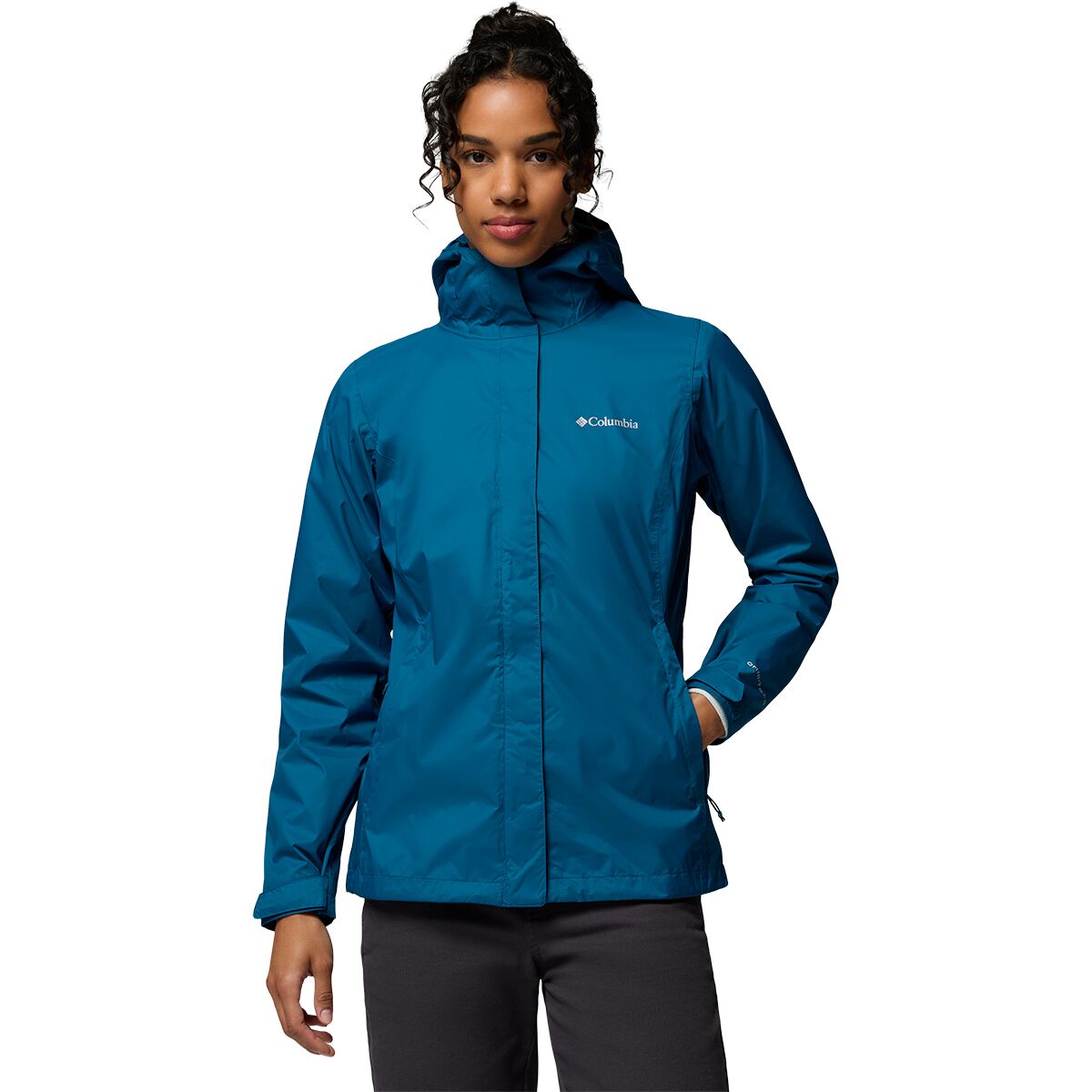 Image of Columbia Arcadia II Rain Jacket - Women's Phoenix Blue, XS
