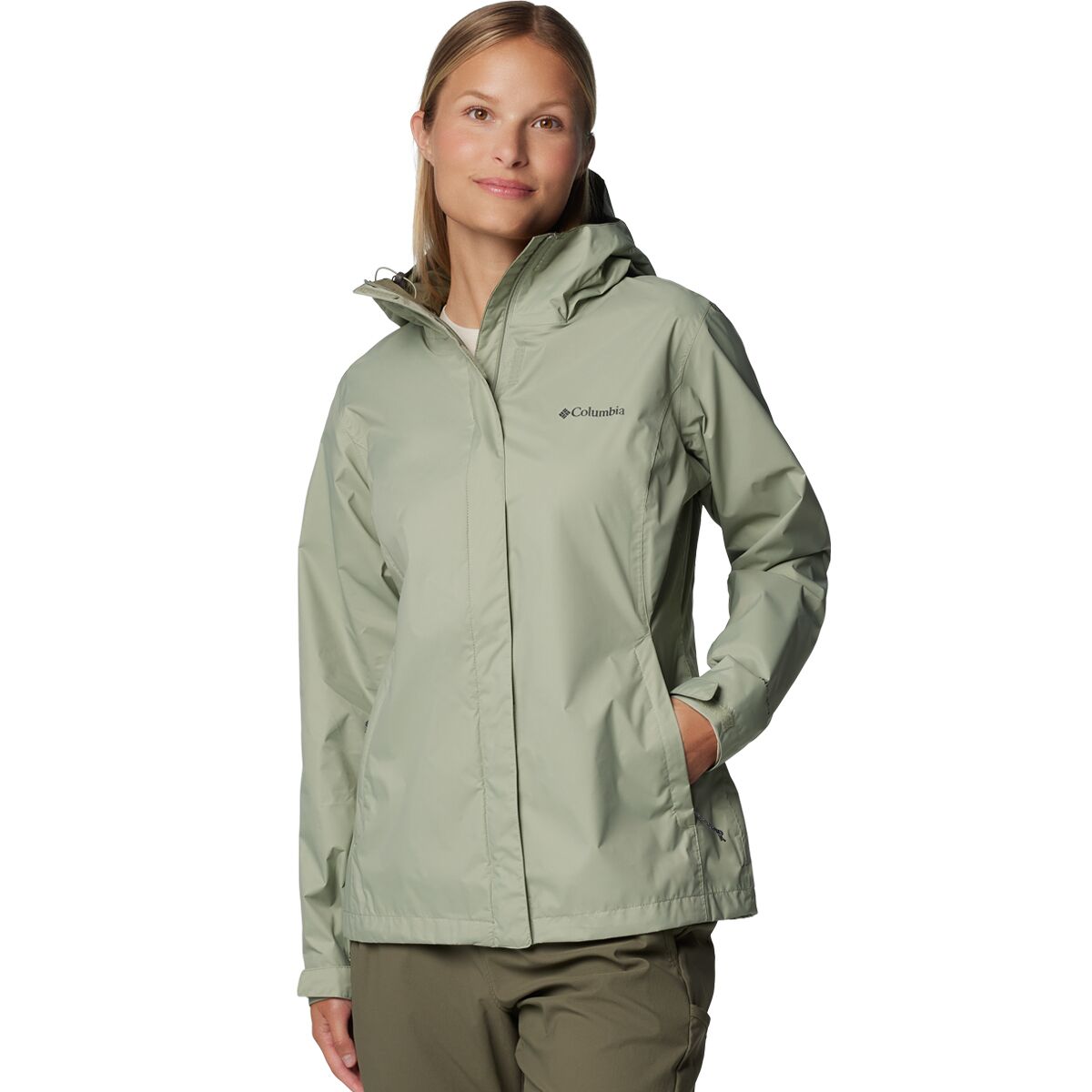 Image of Columbia Arcadia II Rain Jacket - Women's Safari2, XS
