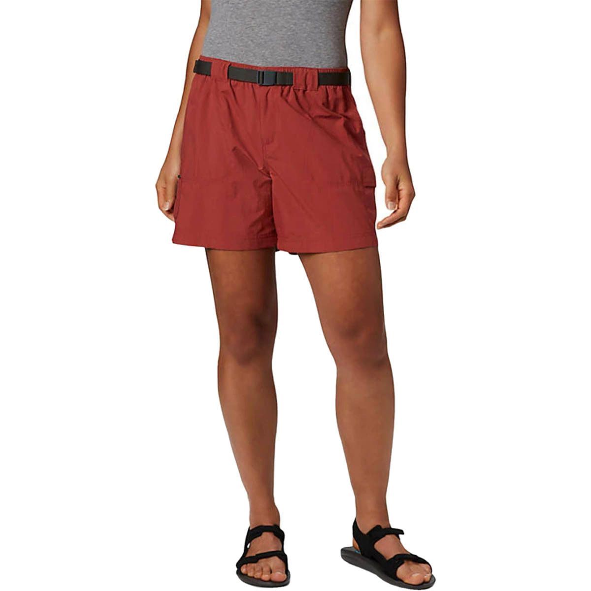 Columbia Sandy River 6in Cargo Short - Women's Dusty Crimson, 1X-6