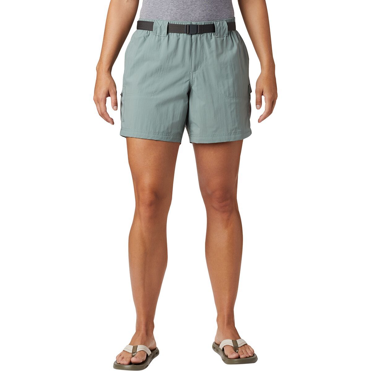 Columbia Sandy River 6in Cargo Short - Women's Light Lichen, 2X-6