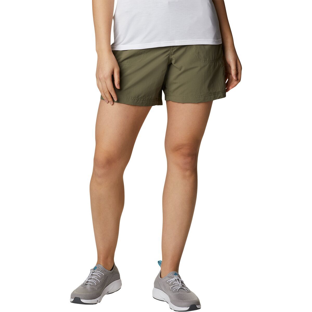 Columbia Sandy River 6in Cargo Short - Women's Stone Green, M-6