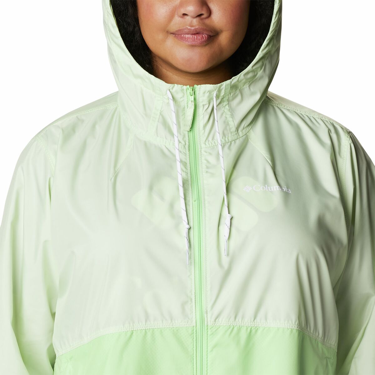 Columbia Women's Flash Forward 2 Windbreaker, Lightweight Windbreaker Jacket, Clematis Blue/Collegiate Navy, M