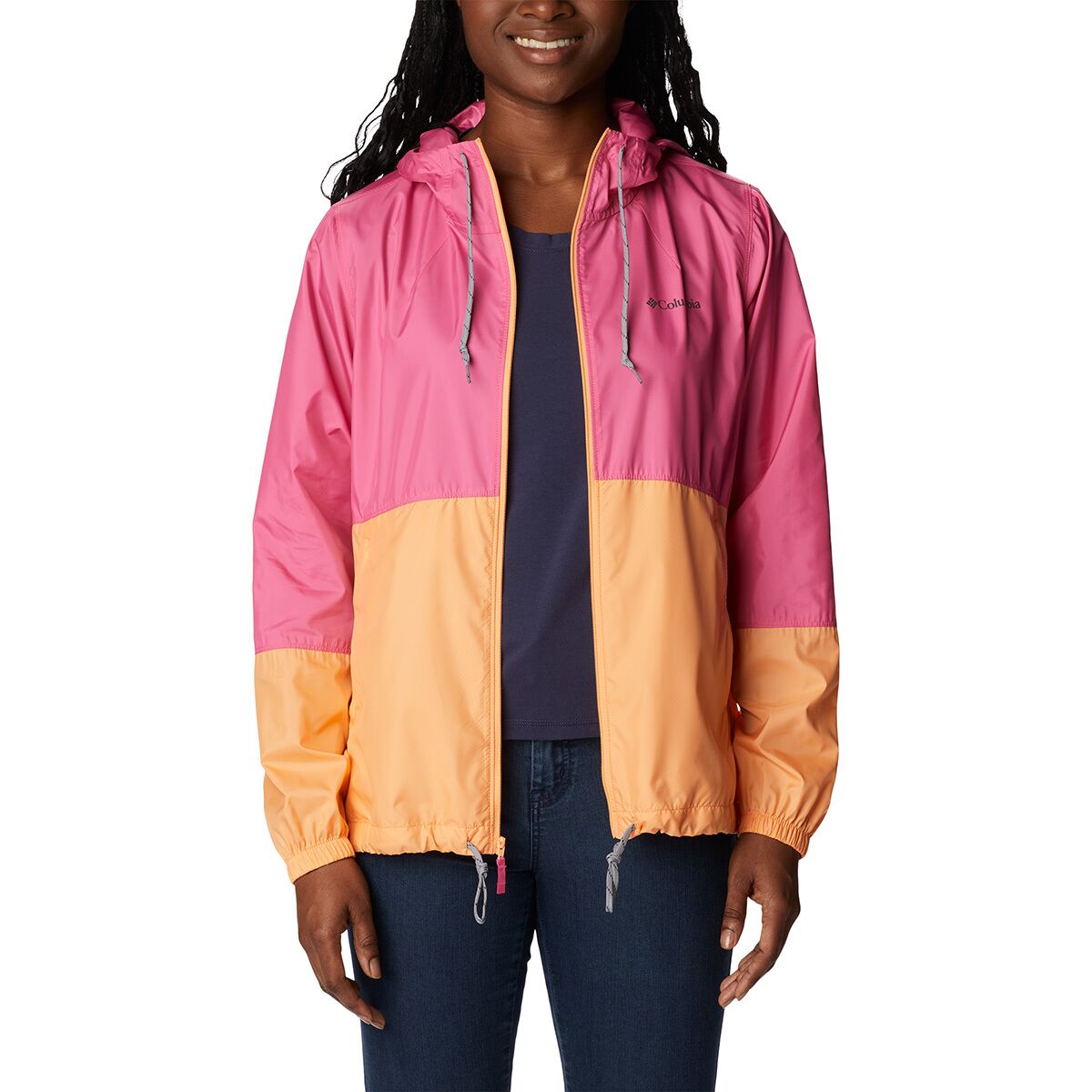 Columbia black sales windbreaker womens