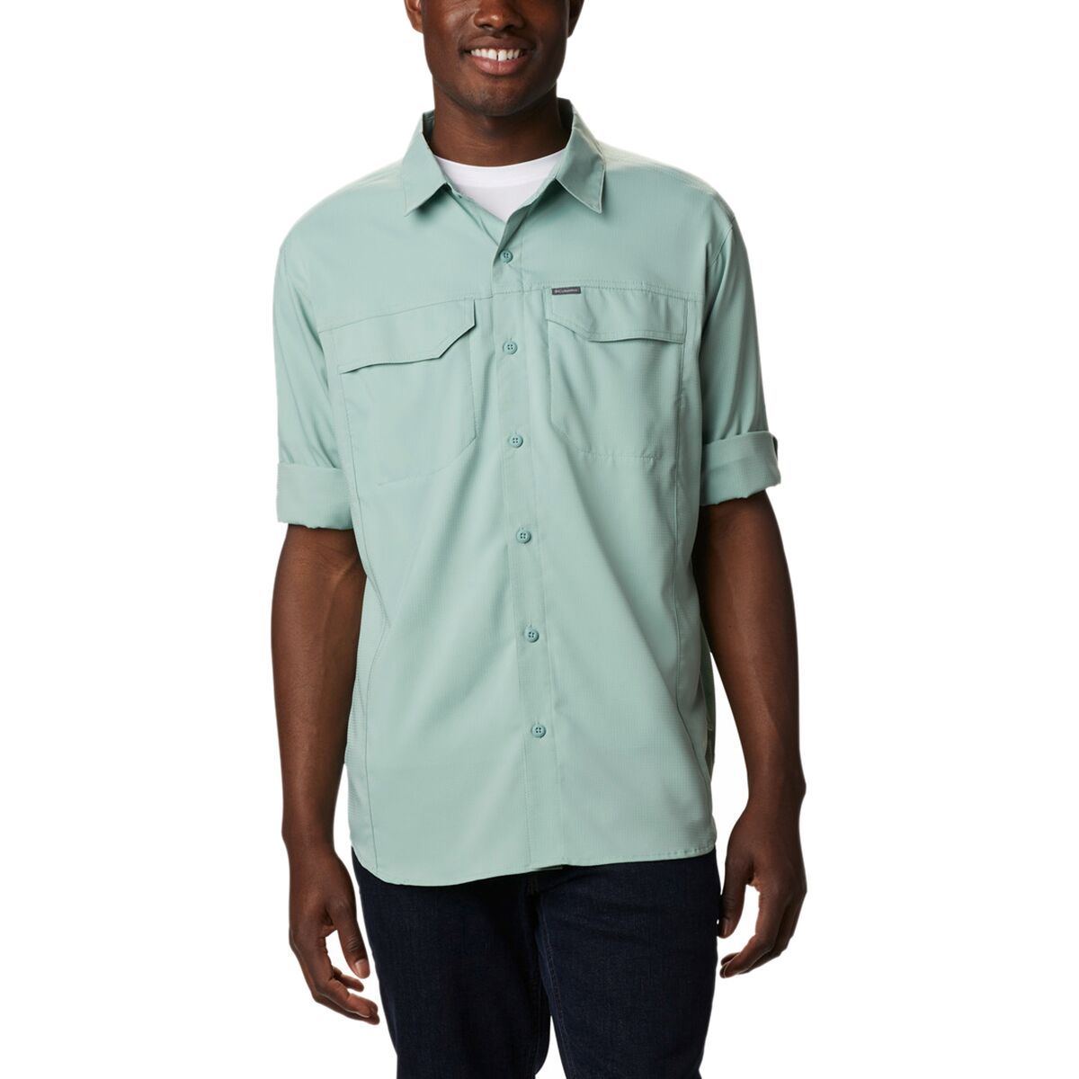 New Mens Columbia "Silver Ridge Lite" Vented Omni-Wick Long Sleeve Shirt New Mens Columbia "Silver Ridge Lite" Vented Omni-Wick Long Sleeve Shirt