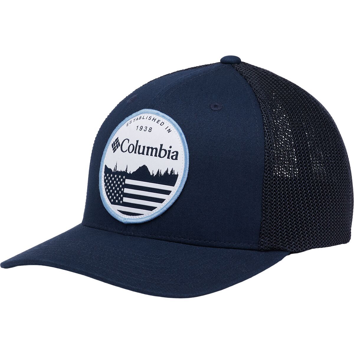 Columbia Mesh Baseball Hat - Men's Collegiate Navy Flag, S/M