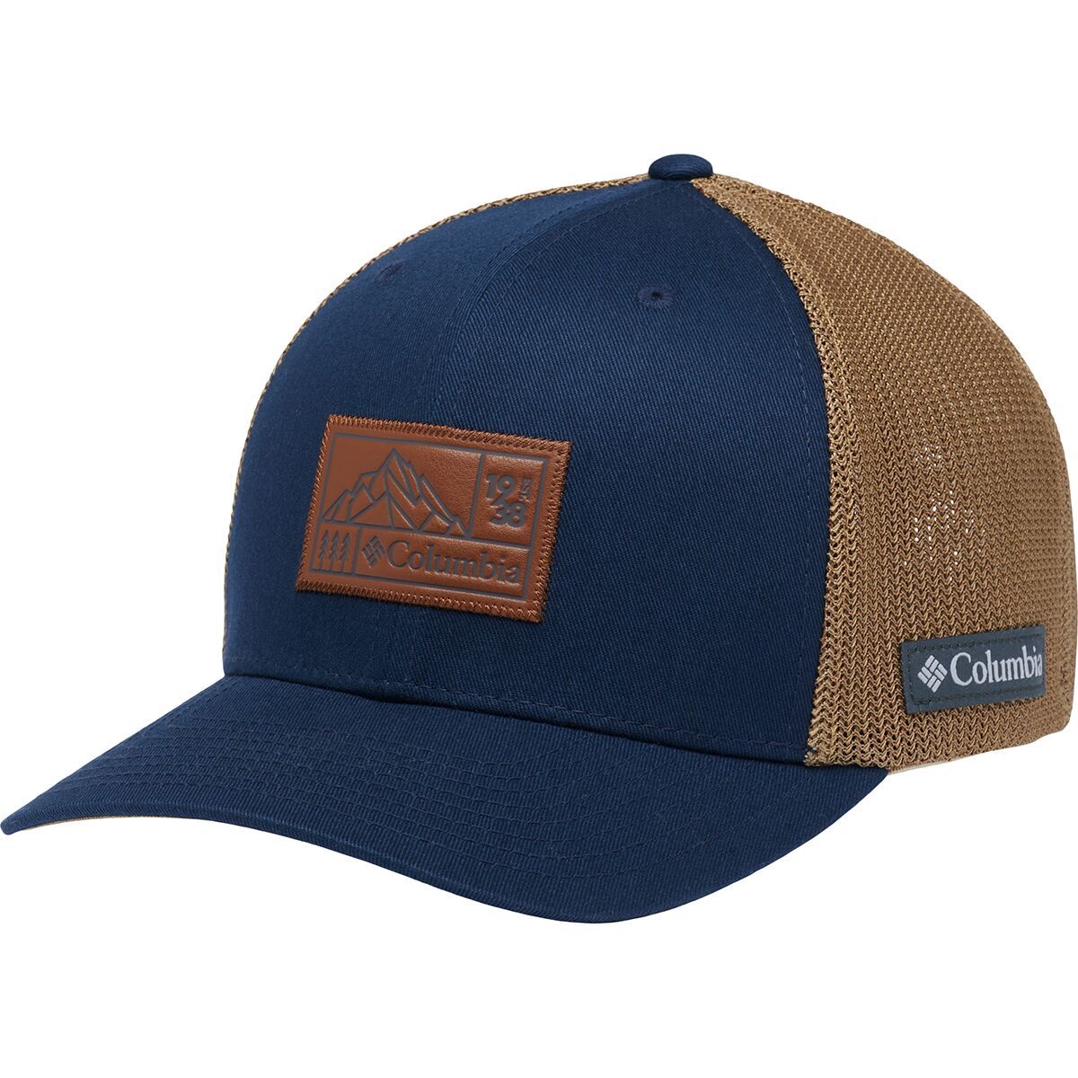 Columbia Rugged Outdoor Mesh Trucker Hat - Men's Collegiate Navy/Delta/Hike Icon, S/M