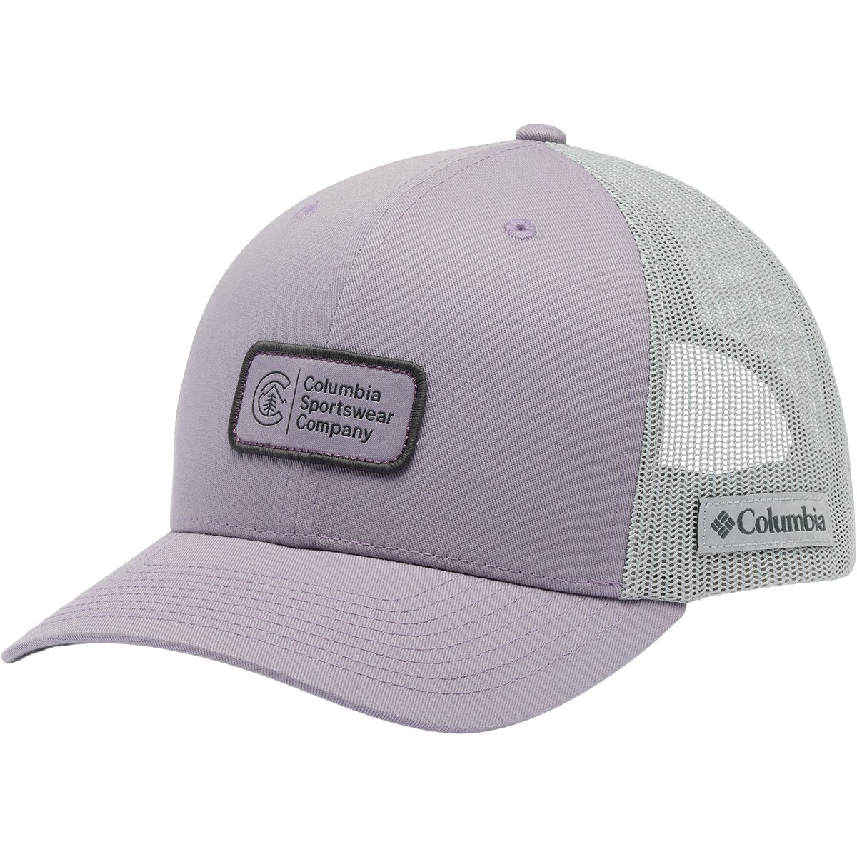 Image of Columbia Mesh Snapback Hat - Men's Shale Purple/Columbia C-Tree Wide, One Size