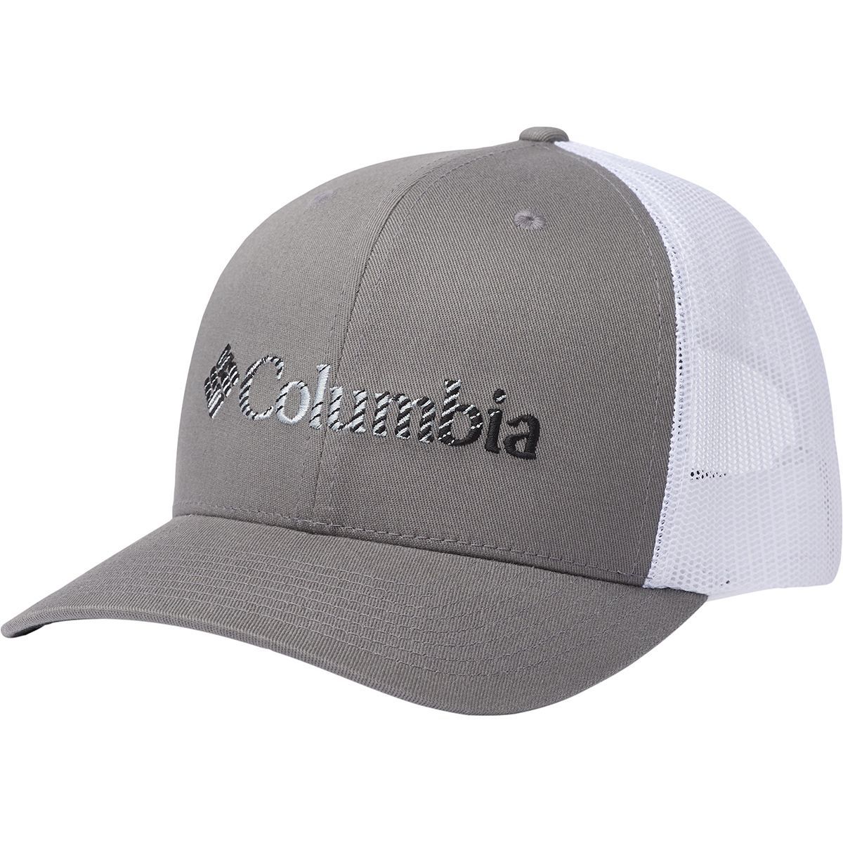 Columbia Mesh Snapback Hat - Men's Titanium/White/Black, One Size
