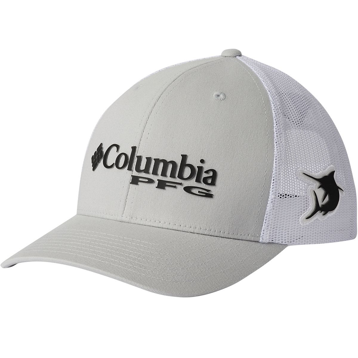 Columbia PFG Mesh Snap Back Ball Cap - Men's Cool Grey/Marlin, One Size