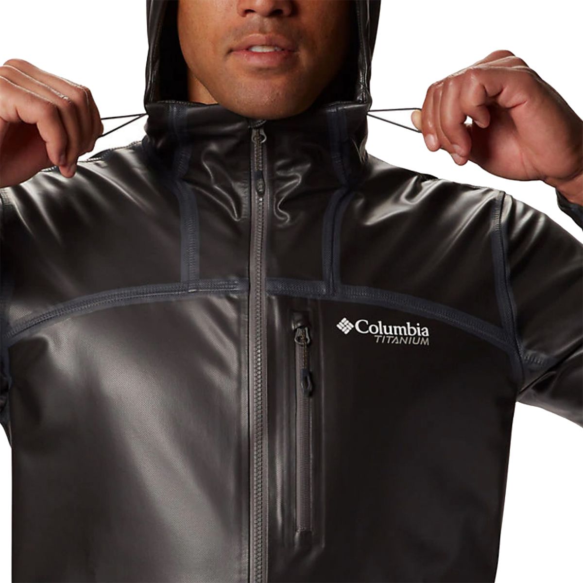 men's outdry ex stretch hooded shell