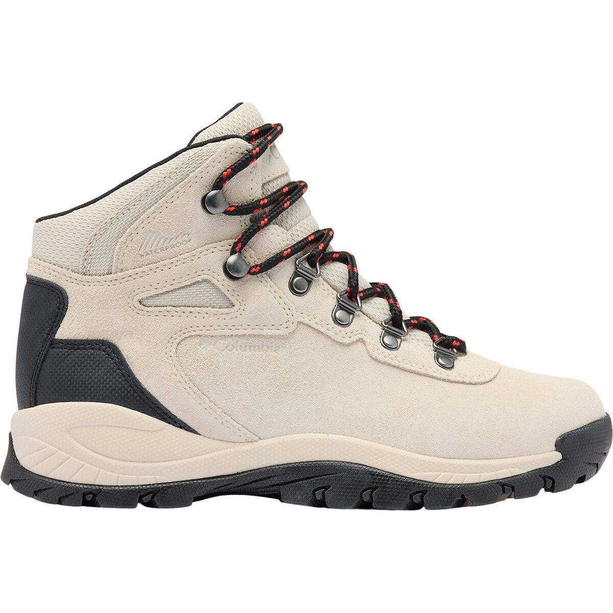 Image of Columbia Newton Ridge Plus Waterproof Amped Hiking Boot - Women's Cloud Grey/Poppy Red, 8.0