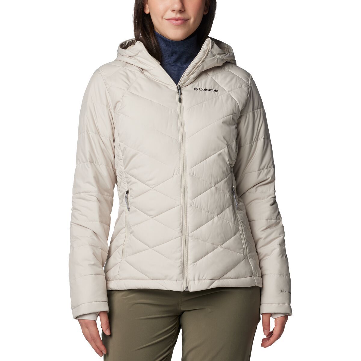 Image of Columbia Heavenly Hooded Jacket - Women's Dark Stone, XL