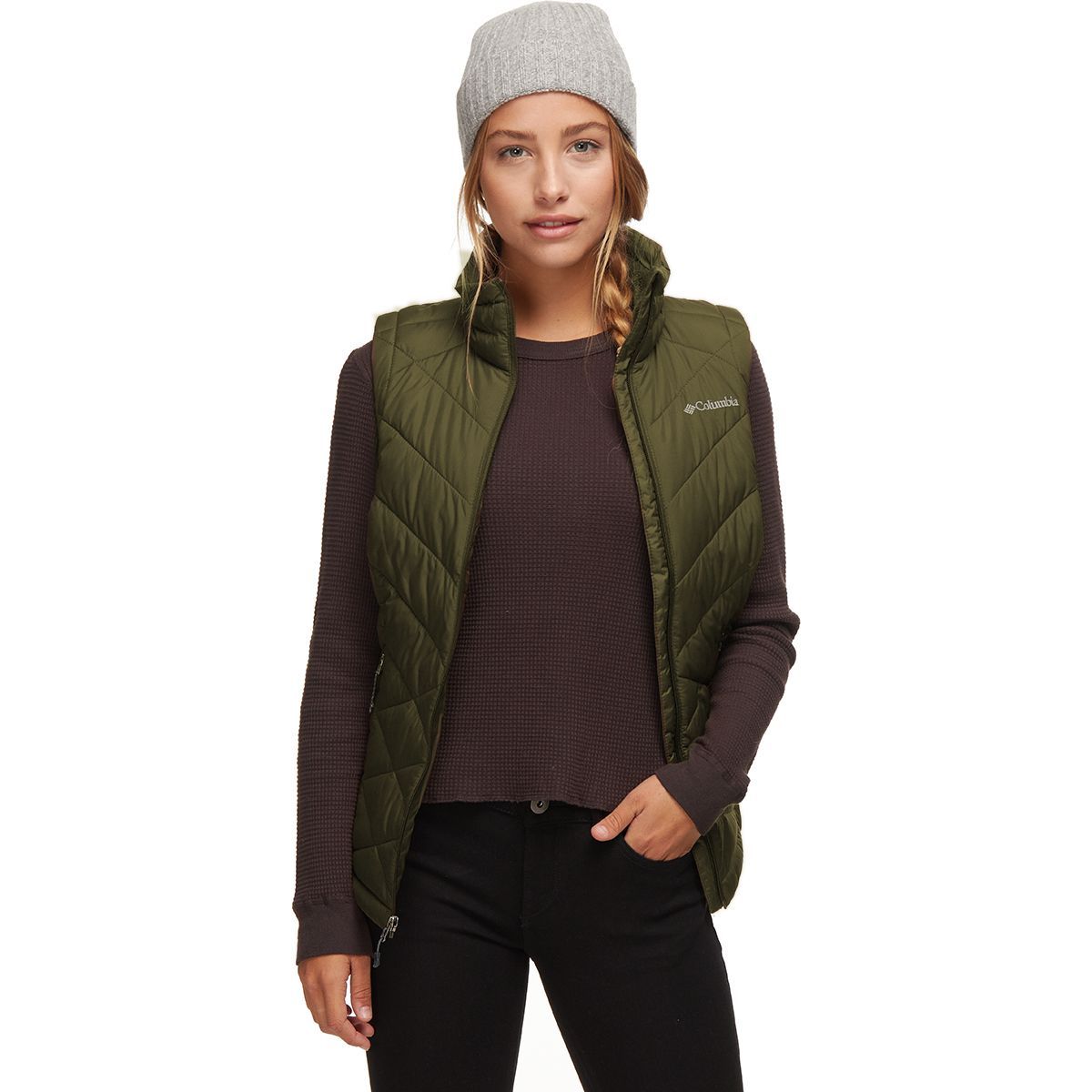 Columbia Heavenly Vest - Women's Olive Green, S