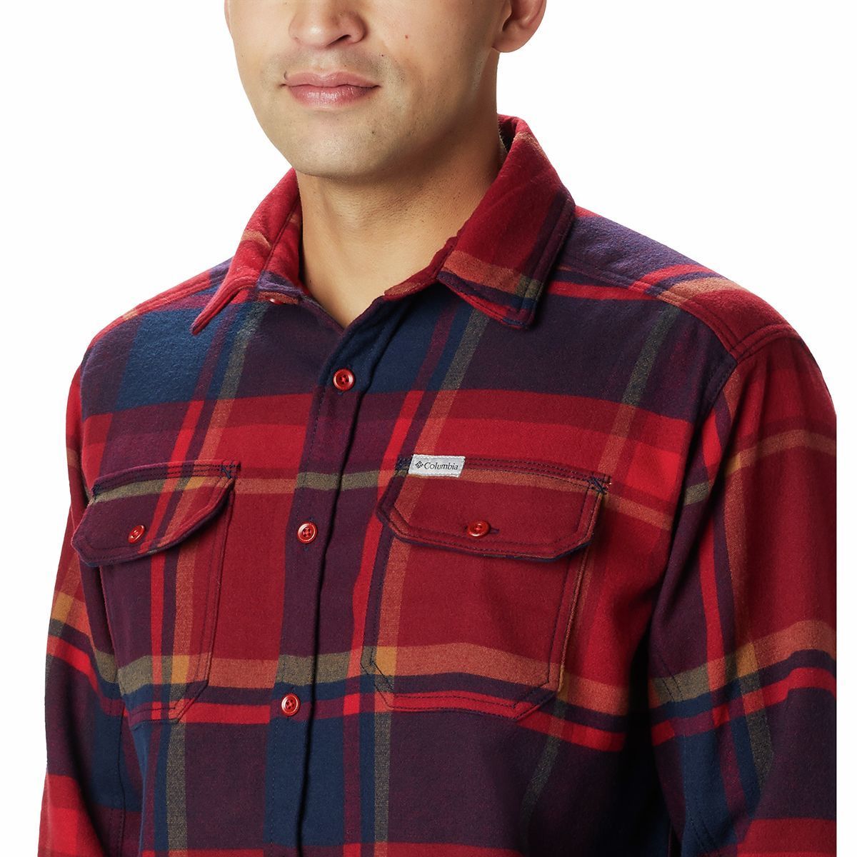 Columbia Mens Deschutes River Heavyweight Flannel Classic Fit Insulated
