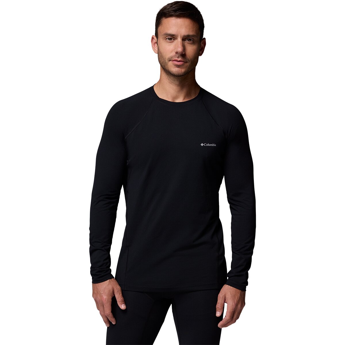 Image of Columbia Midweight Stretch Long-Sleeve Top - Men's Black 2, XL