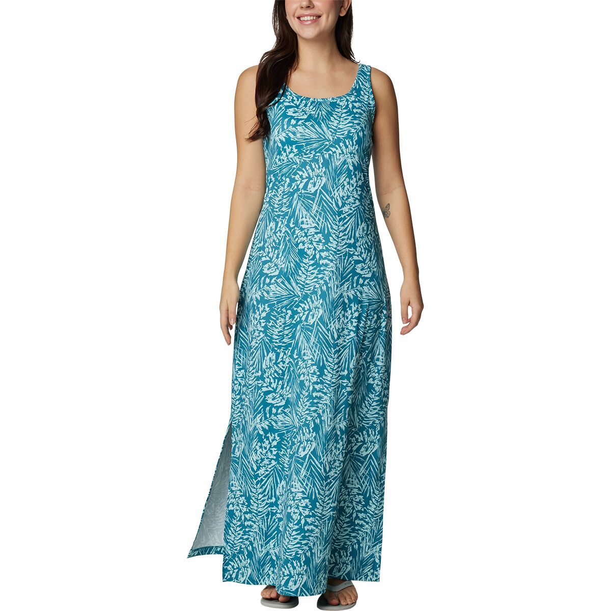 Columbia Freezer Maxi Dress - Women's Canyon Blue Serenoa Tonal, S