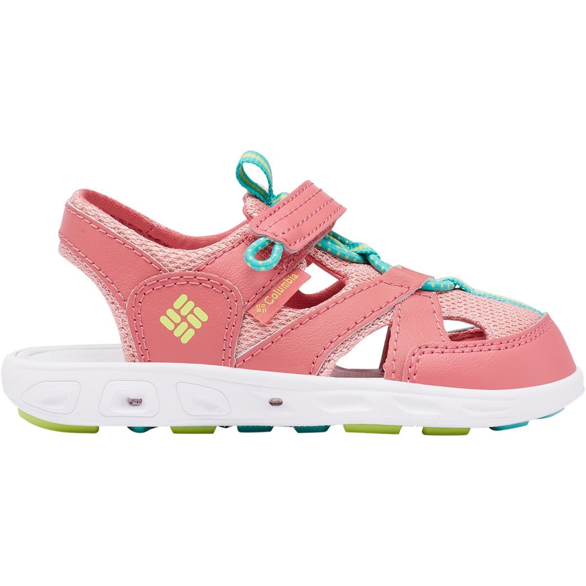 Columbia Techsun Wave Water Shoe - Little Girls' Wild Salmon/Voltage, 10.0