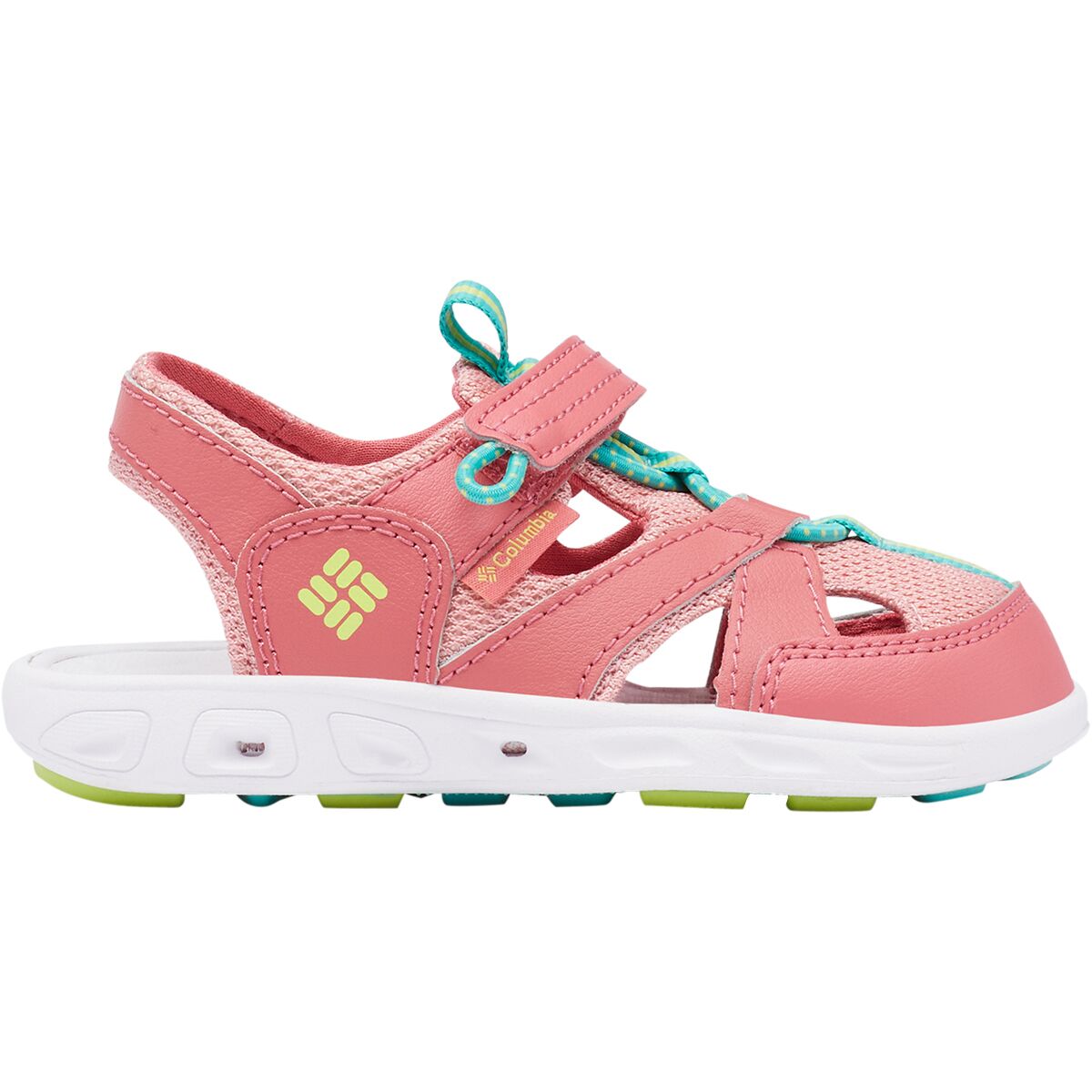 Image of Columbia Techsun Wave Water Shoe - Little Girls' Wild Salmon/Voltage, 10.0