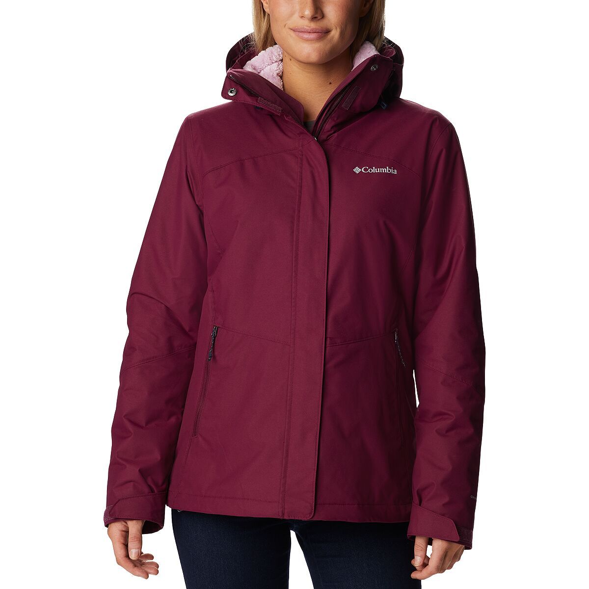 Columbia Bugaboo II Interchange Hooded Jacket - Women's Marionberry, XS